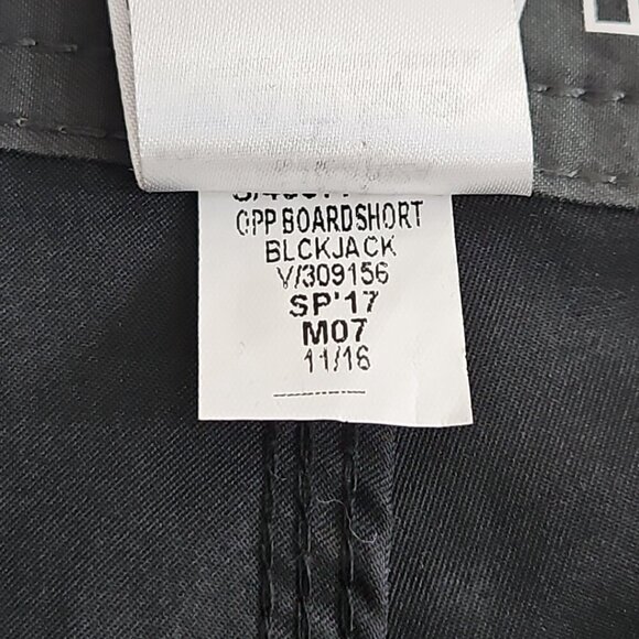 Old Navy California Board Shorts Men's 40 Ink Black Drawstring 10" Inseam NWT - Picture 14 of 15